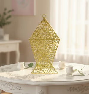 Gold Glitter Decorative Hanging Lantern